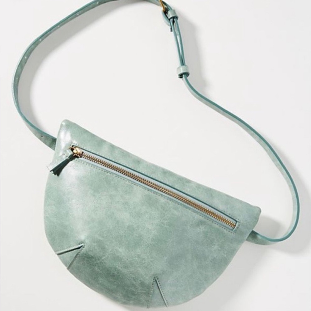 Anthropologie Ada Belt Bag Turquoise
